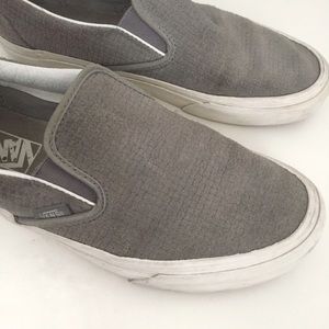Vans Classic Slip Ons in Braided Suede
